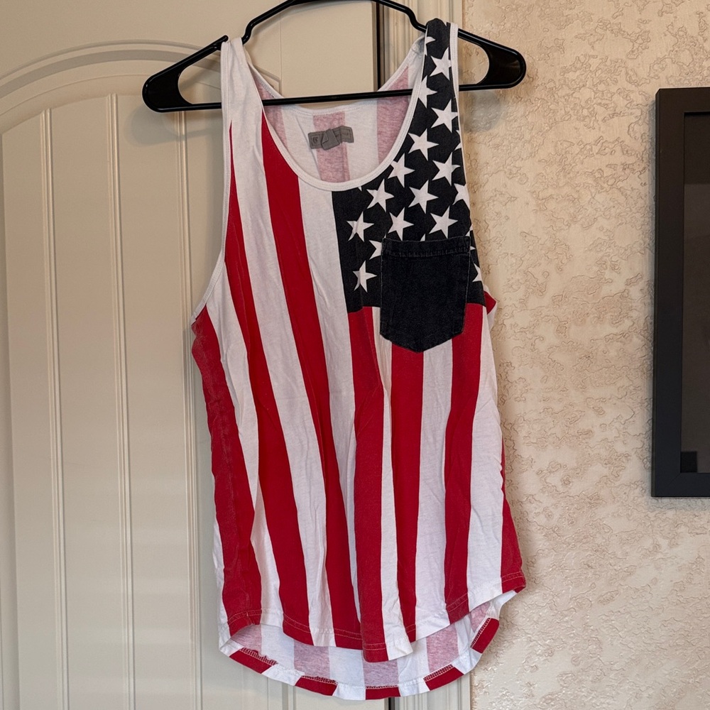 Star-Spangled Striped Tank Top